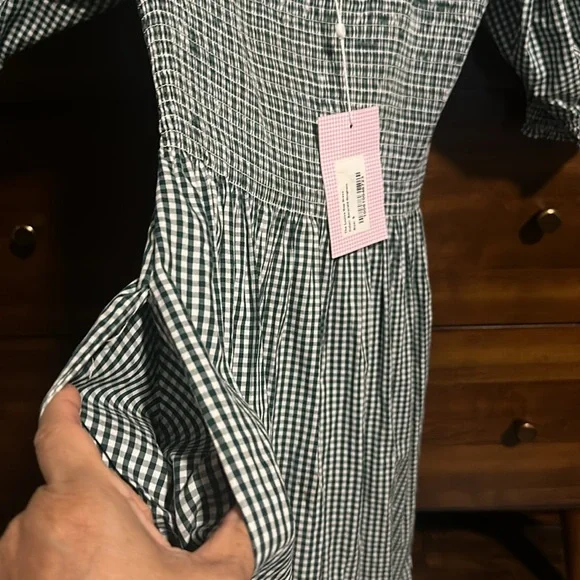 Hill House Blue Gingham Midi Dress - Picture 10 of 10